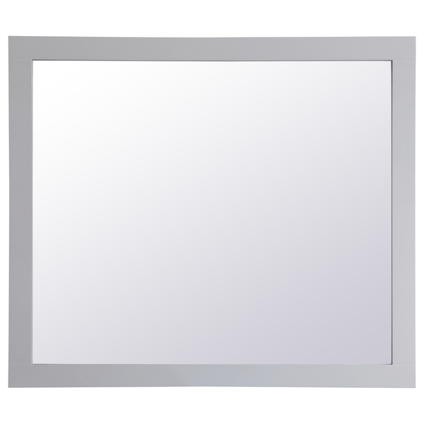 Elegant Decor Aqua Rectangle Vanity Mirror 42 Inch In Grey VM24236GR